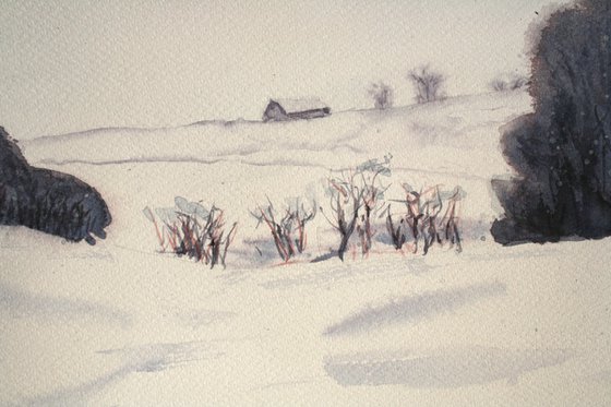 Winter day... /  ORIGINAL PAINTING