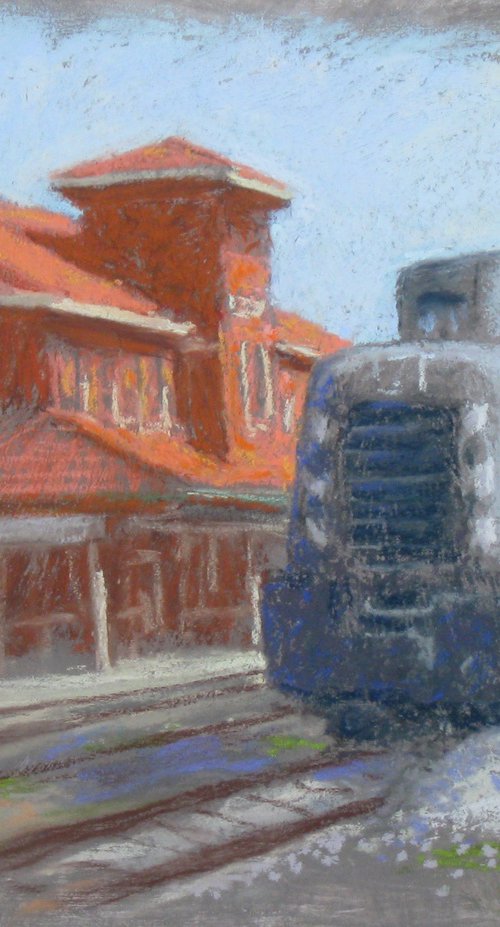 Engine and Depot by Michael Gillespie
