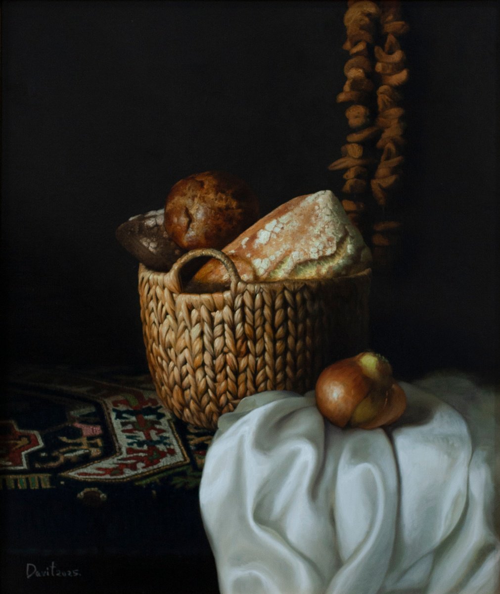 Photorealistic Still Life Oil Painting By Davit Davtyan, 20 X 24, Poverty, Original Artwork