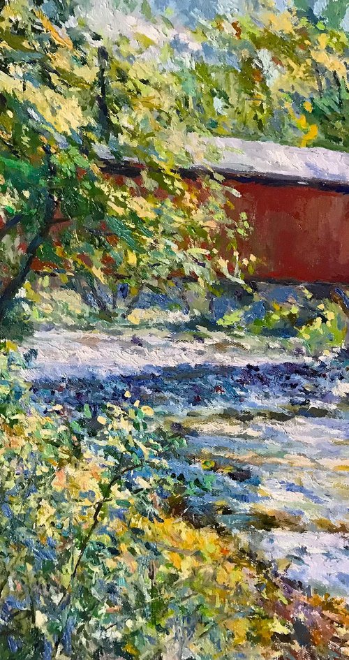 Summer Jericho Covered Bridge by Steven Hagy