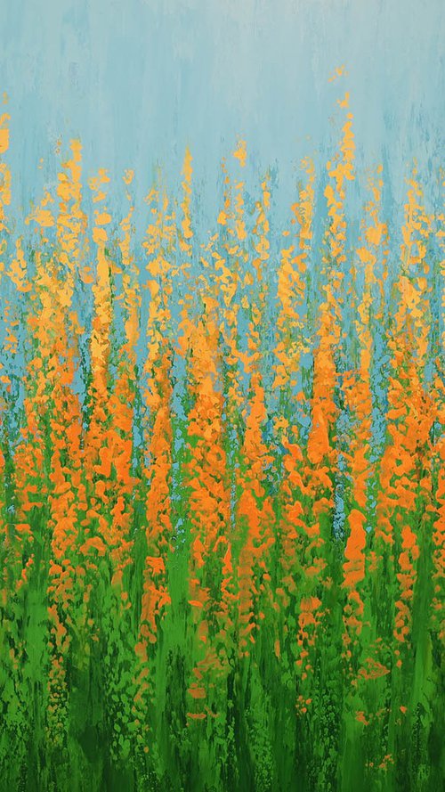 Orange Summer Blooms by Suzanne Vaughan