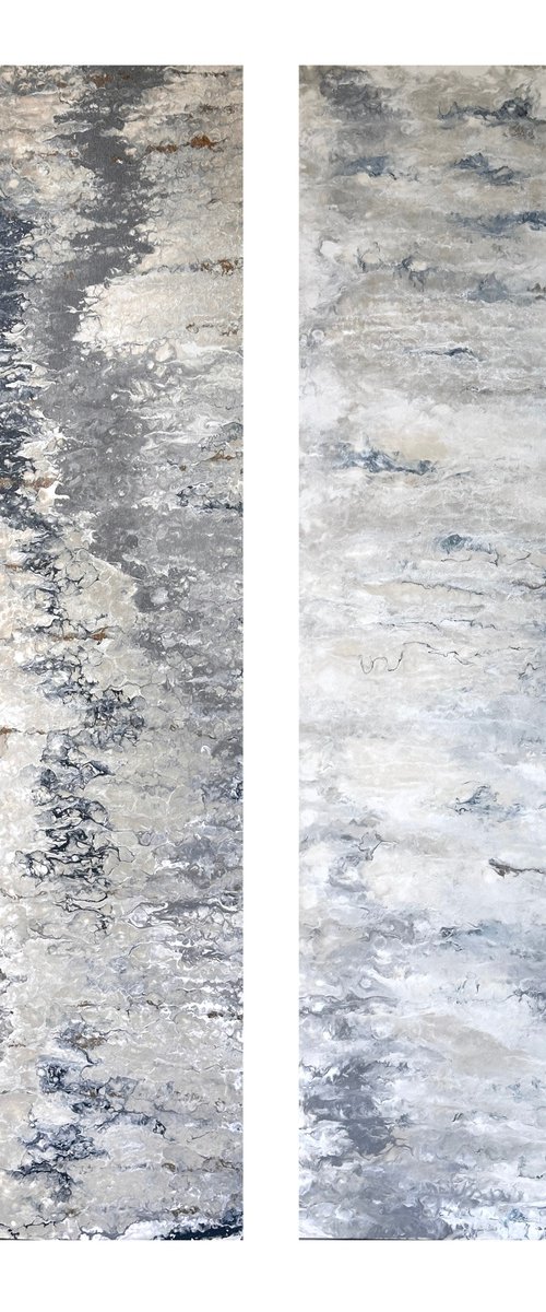 Vestige - Large Diptych ( 2 panel) by Kseniia Turik
