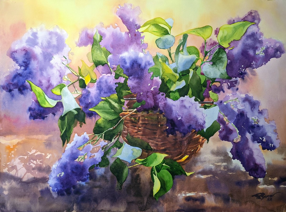 Lilac bouquet#2 by Yuryy Pashkov