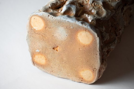 Soda-Fired Ceramic Sculptural Vase
