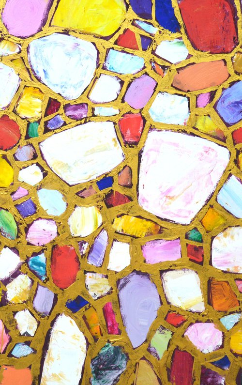 Stones in gold 3. by Iryna Kastsova