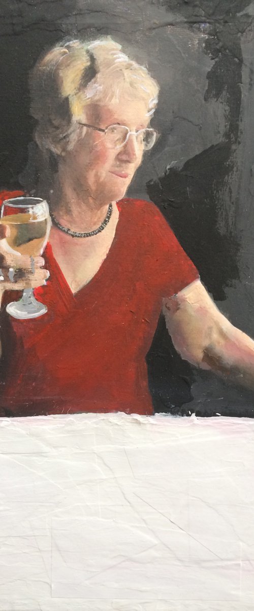 Drinking White Wine by Andrew  Reid Wildman
