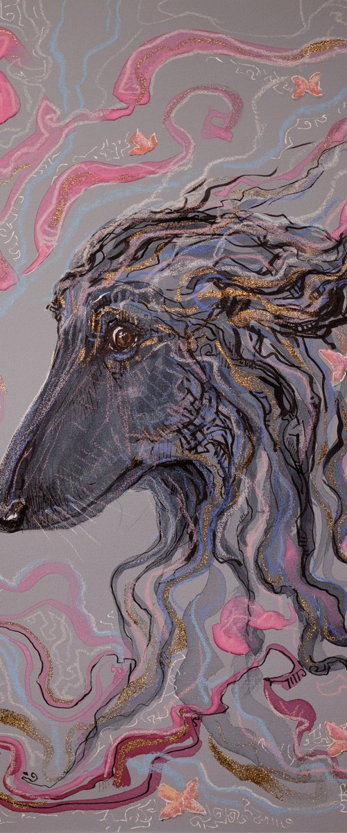 "Afghan hound" by Fefa Koroleva