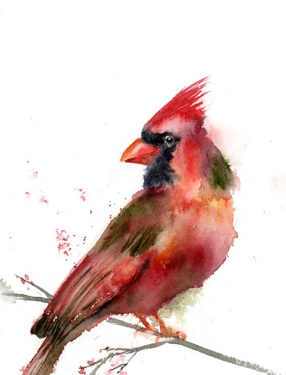 Cardinal - Original Watercolor