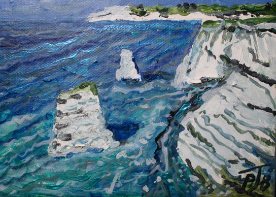 Freshwater Cliffs III (small 20 cm x 20 cm)