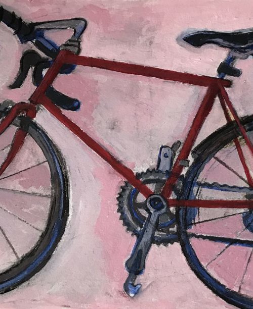 Red bike by Christine Callum  McInally