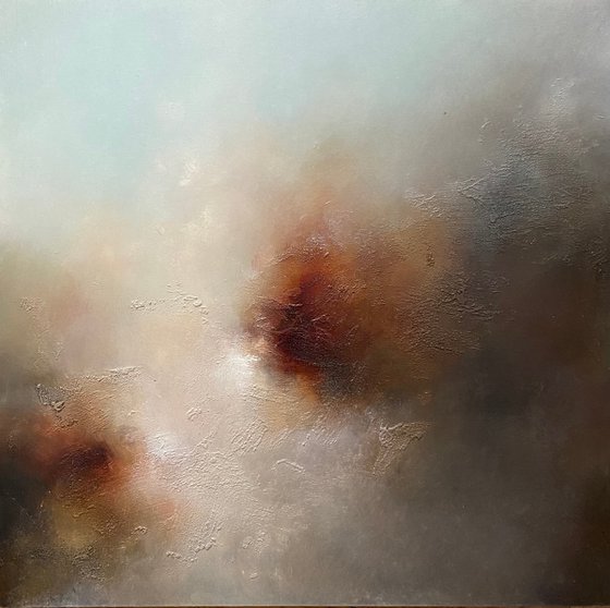 "Universe" 39X39 cm oil painting by Elena Troyanskaya