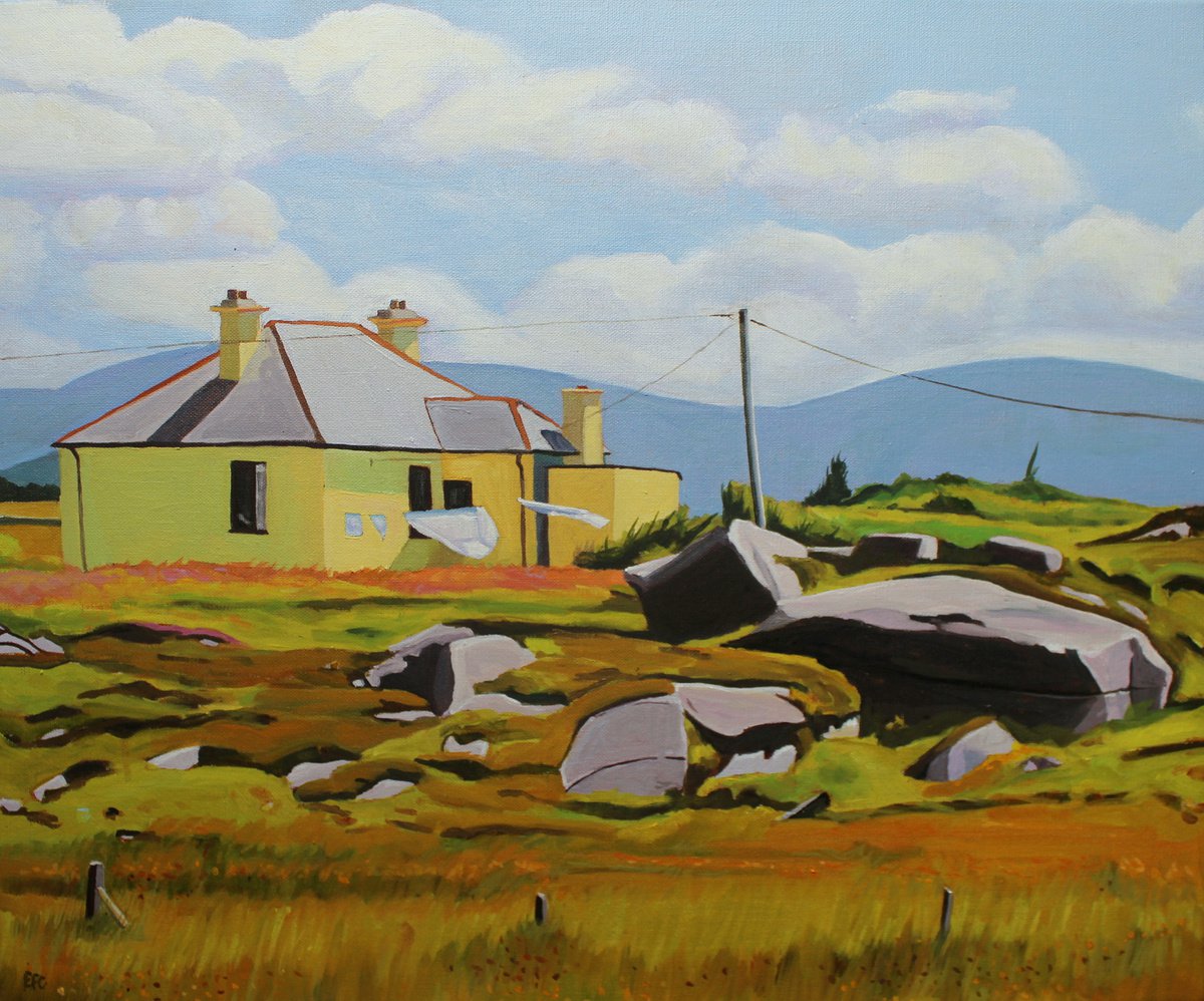 The Yellow House, Bunaninver (Donegal) by Emma Cownie