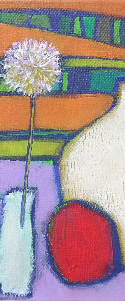 Still life with white vase. by Tatjana Auschew