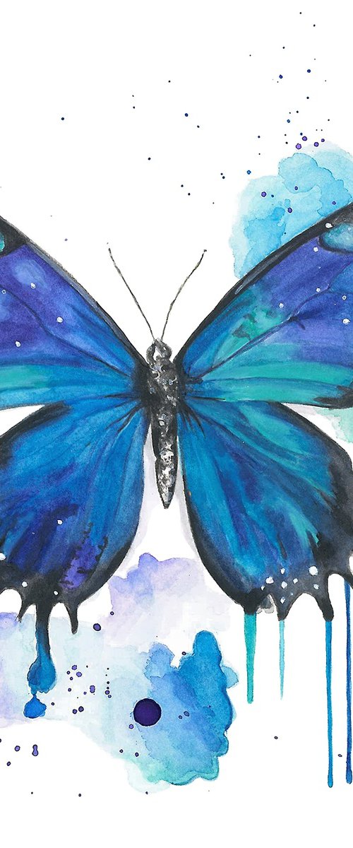 Colourful Butterfly Painting by Sandy Broenimann