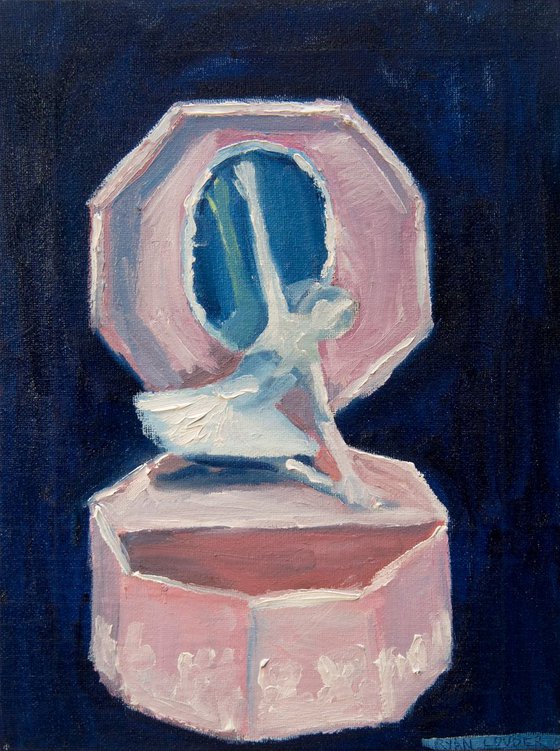 Music Box Dancer 9x12 Ballet Wall Art - Ballet Painting