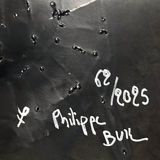 Wall sculpture - Little Harlequin Cat