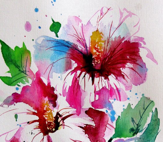 Three flowers
