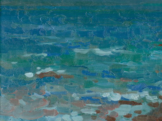 Storm at sea. Cape Kuron