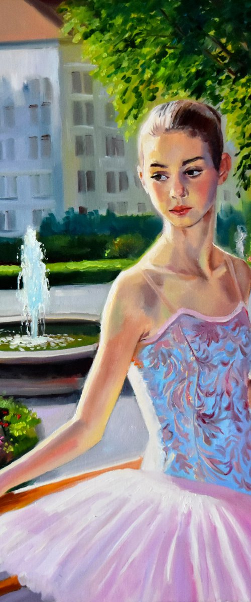Young ballerina portrait by Serghei Ghetiu