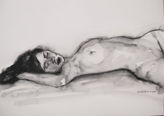 Reclining female nude