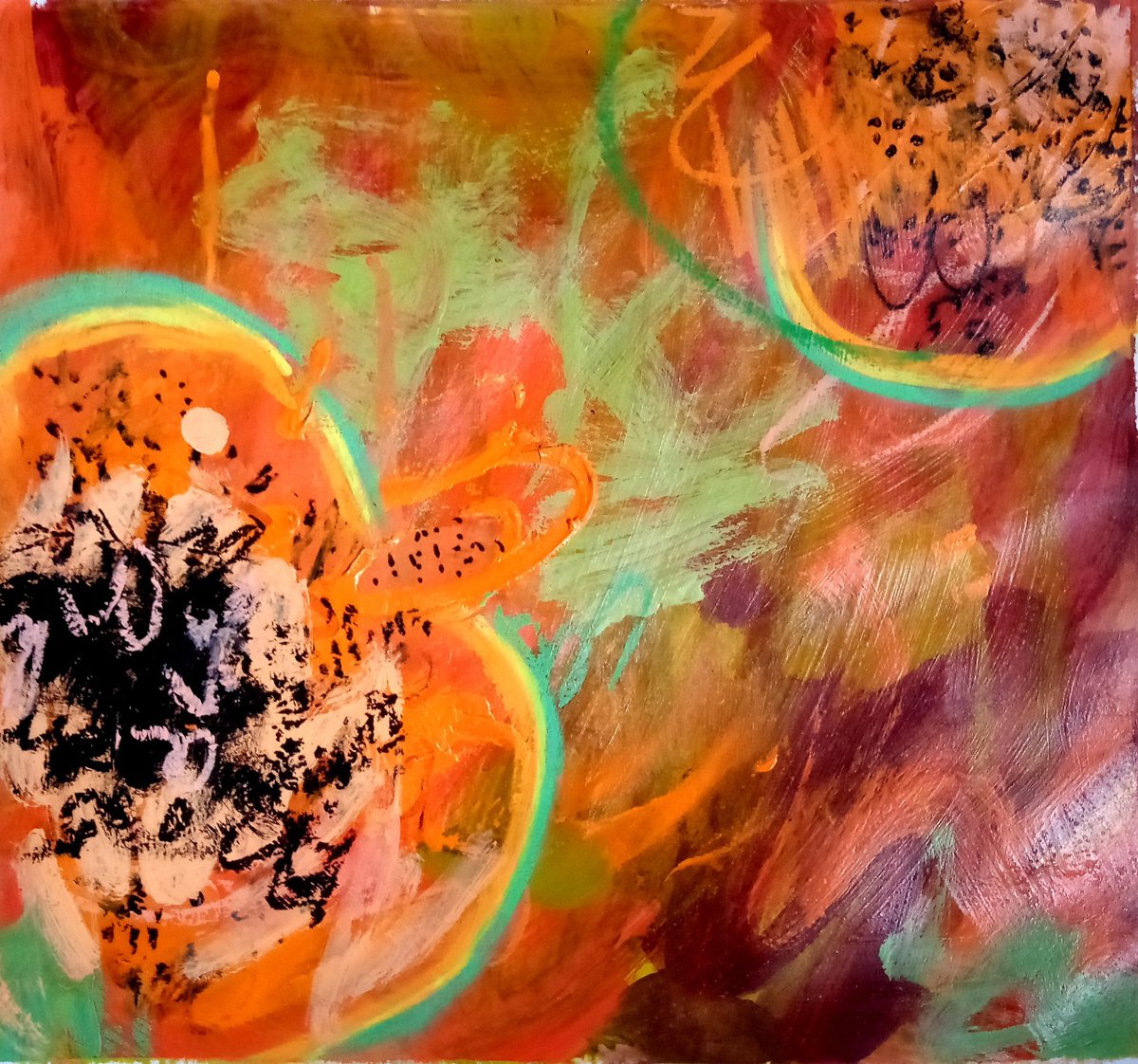 Abstract Papaya #1/2021 by Valerie Lazareva