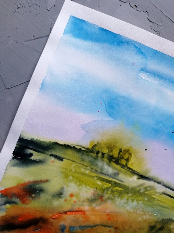 Field watercolor