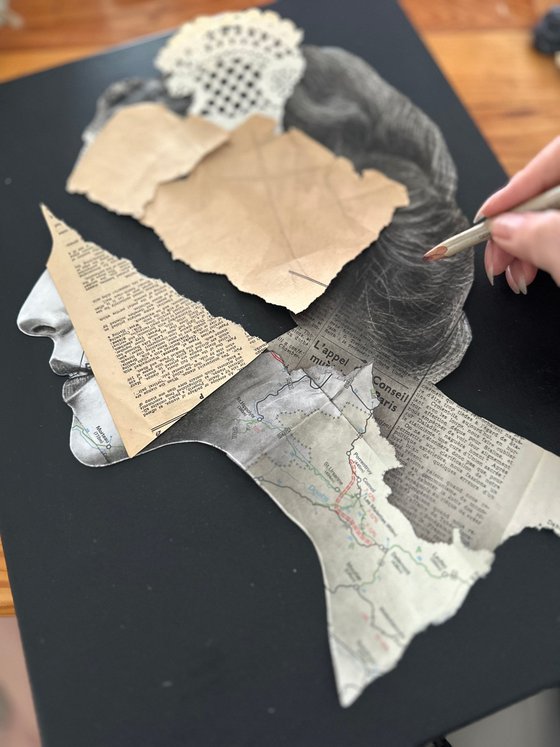 Fragmented Queen Victorian Memory Portrait