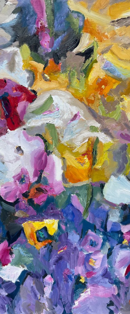 Ethereal Pansy Gardens by Olga McNamara BiennaleArtist