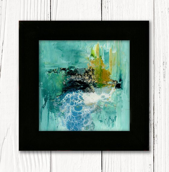 Oil Abstraction 154 - Framed Abstract Painting by Kathy Morton Stanion
