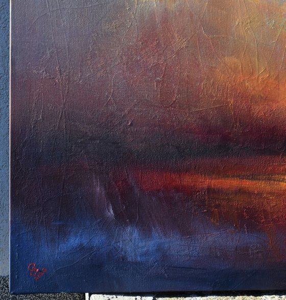 " When the evening speaks a thousand words "  W 110 x H 130 cm , SPECIAL PRICE !!!