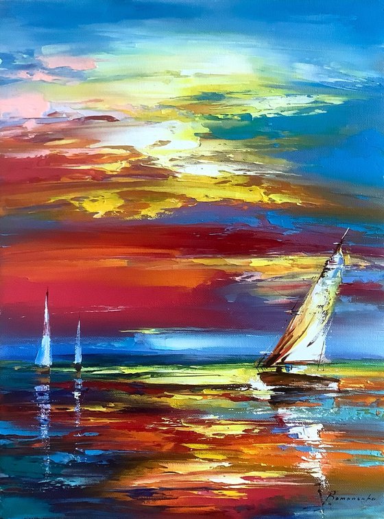 White sail