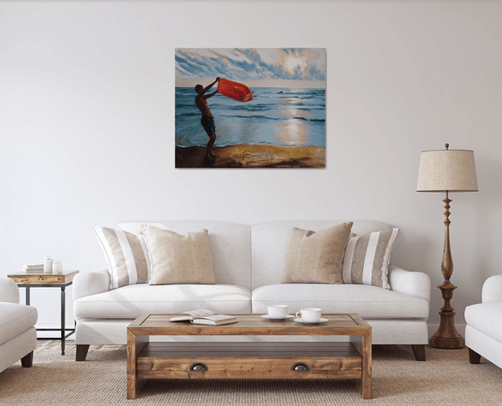 A boy and the sea