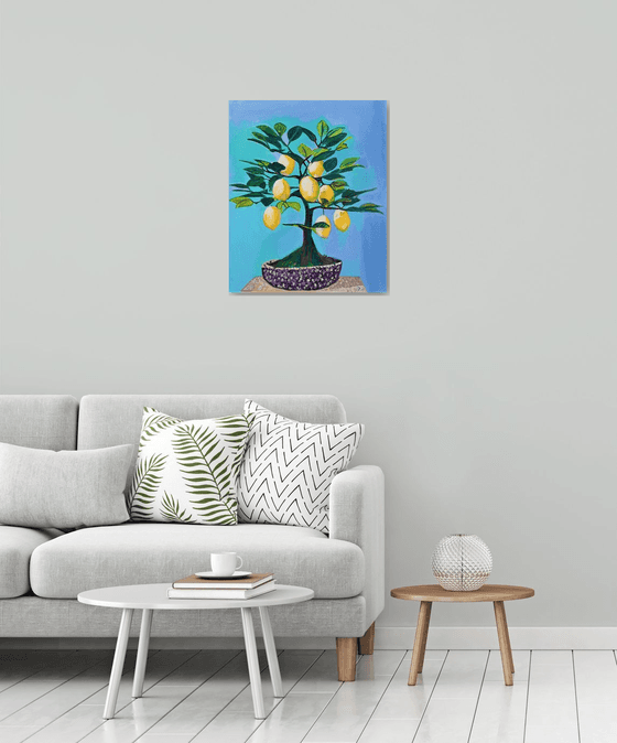 Lemon tree / 67 X 55 X 5 cm