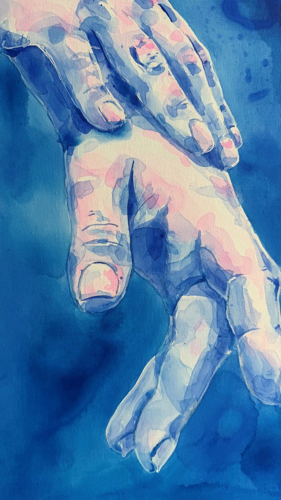 Blue connection with Myself