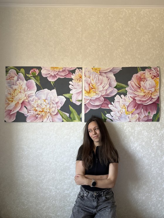 Inner Gardens Diptych