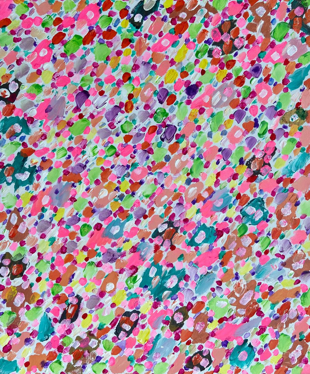 Impressionistic Landscape Acrylic Painting By Tingqun Zhang, 20 X 24", Spring, Original Artwork