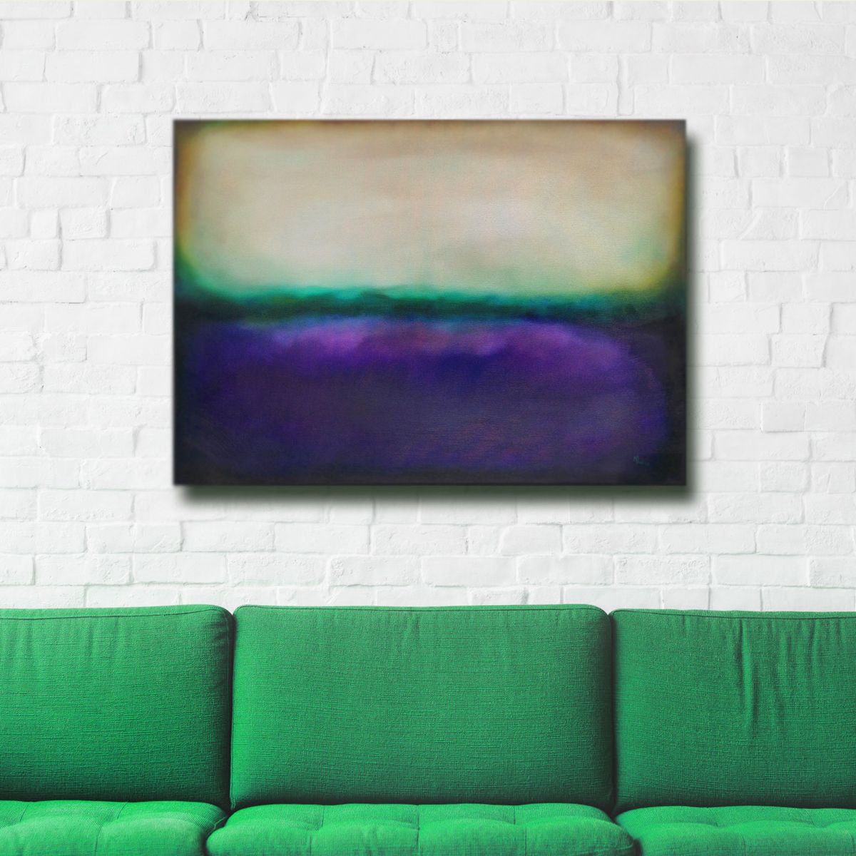 Lavender Fields - Abstract Landscape by Matthew Withey