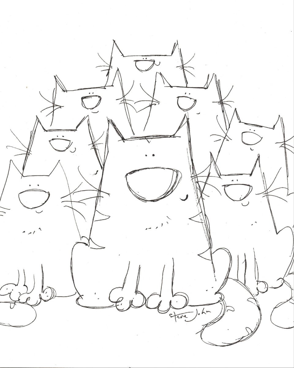 Bunch of Cats by Steve John