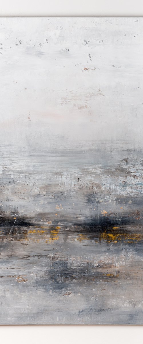 Grey abstract painting WG193 by Radek Smach