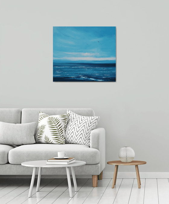 Only Blue - seascape, emotional, panoramic