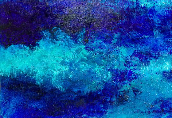 Blue water seascape