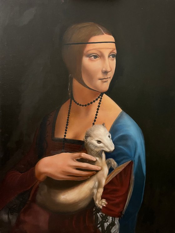 Leonardo’s Lady with Ermine (In Progress)