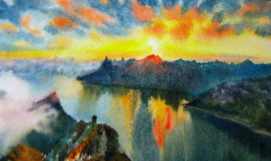 Sunset in Lofoten