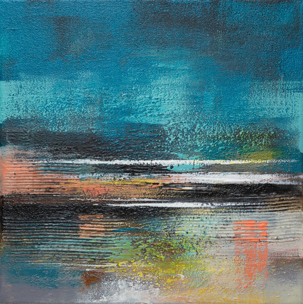 Ochre Flats By Paul Hillary, 12 X 12, Artwork For Sale On Artfinder