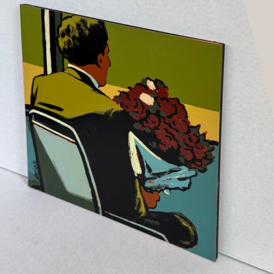 Painting "Man Goes on a Date"