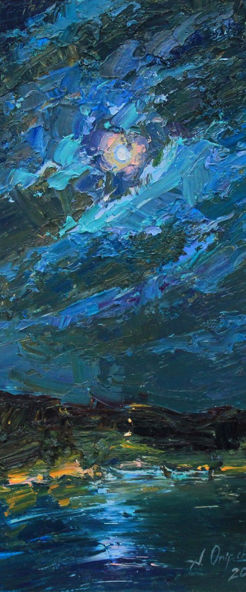 Turbulent Moon by Alisa Onipchenko-Cherniakovska