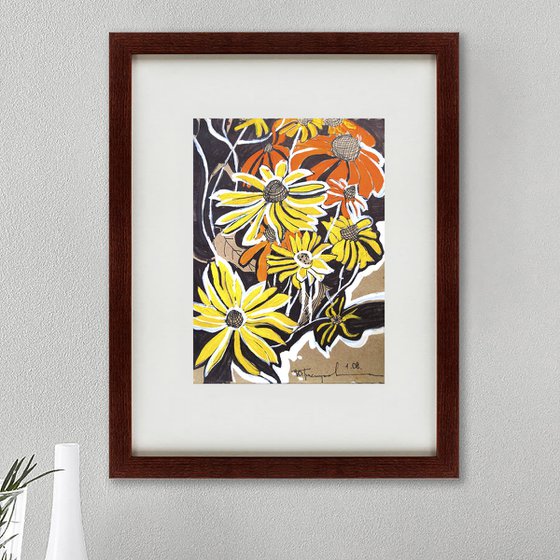 orange flowers
