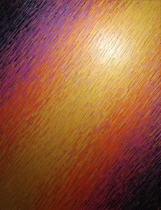 Vast iridescent pink orange gold knife texture 2