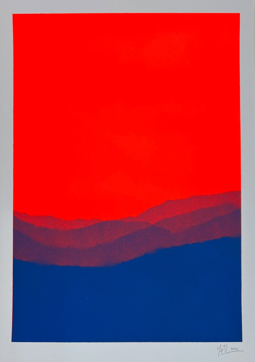 Impressionistic Landscape Painting By Matt Jukes, 17 X 23", Echo