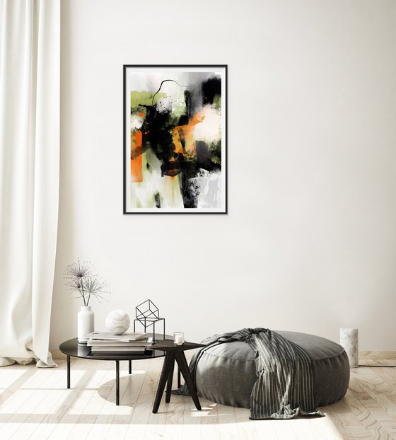 Il pleut des cordes - Abstract artwork - Limited edition of 1